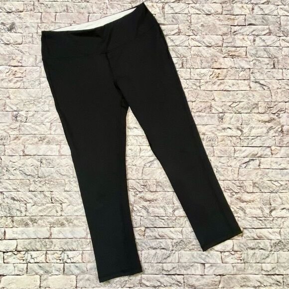 Marika Sport High Waist Activewear Leggings Women's Size Small 4-6 Black Cropped - Picture 2 of 5
